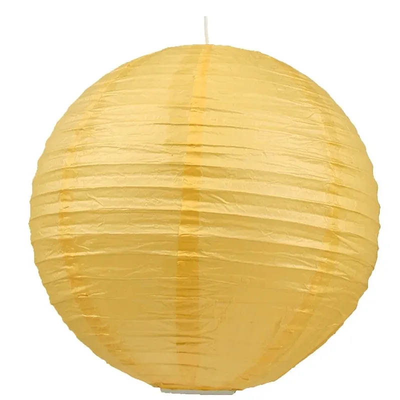 Abajur hartie Kokon, D 60 cm, galben