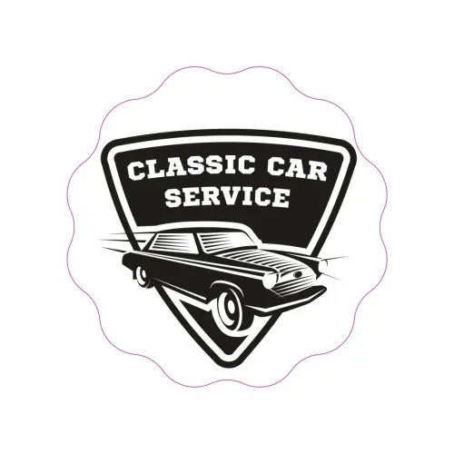 Abtibild "CLASSIC CAR SERVICE" Cod: TAG 003 / T4