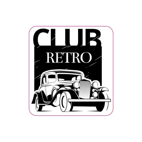 Abtibild "CLUB RETRO" Cod:TAG 054 / T2