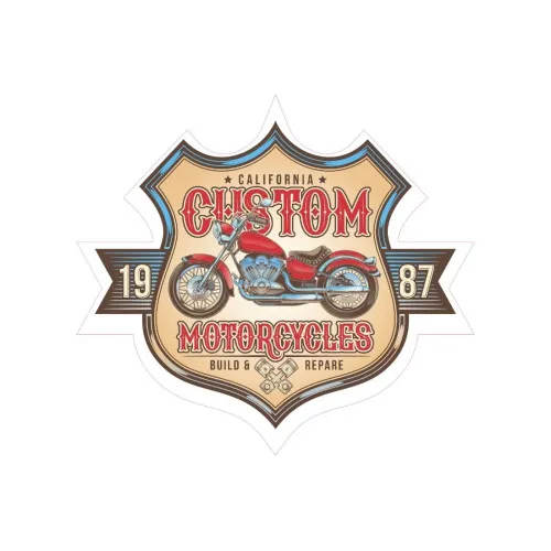Abtibild "CUSTOM MOTORCYCLES" Cod: TAG 034 / T2