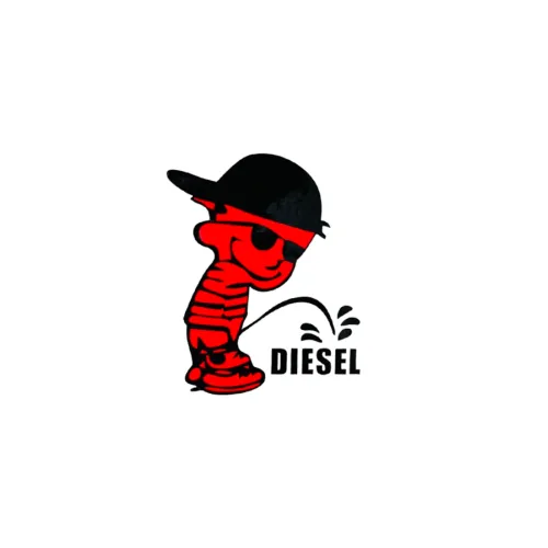 Abtibild Flourescent Boy Diesel auto decorativ pentru exterior si interior