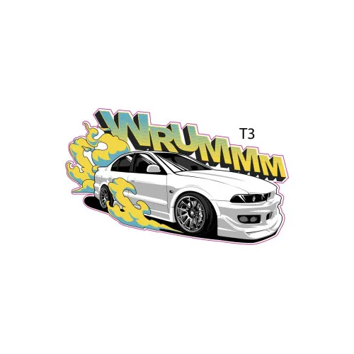 Abtibild " MASINA WRUMM " Cod:TAG 070 / T3