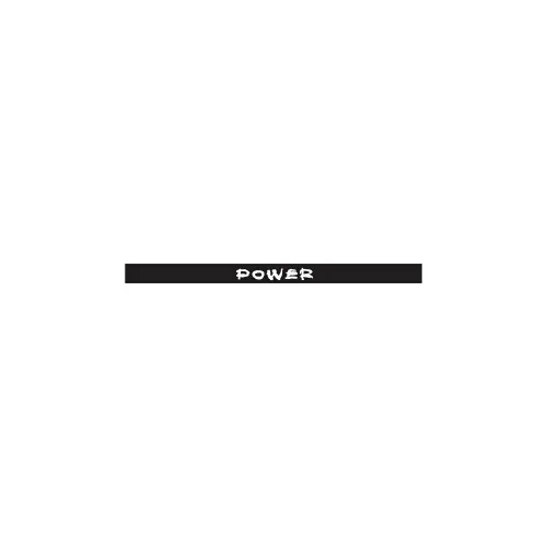 Abtibild parasolar "Power" parbriz sau luneta diverse culori Cod: DZ-PRS-PW