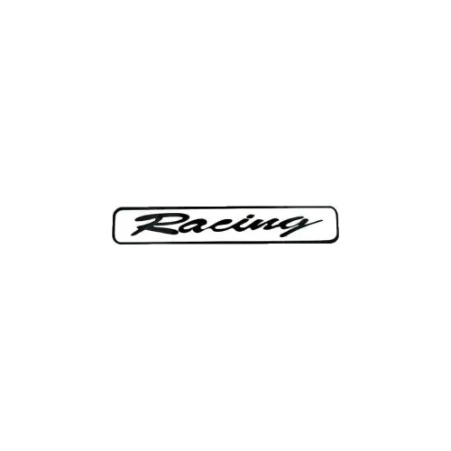 Abtibild Racing culoare alb decorativ pentru exterior si interior