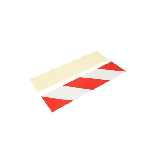 Abtibild reflectorizant Alb/Rosu 10cmx40cm — imaginea 2