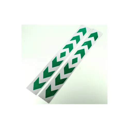 Abtibild reflectorizant Alb-Verde 5cmx40cm
