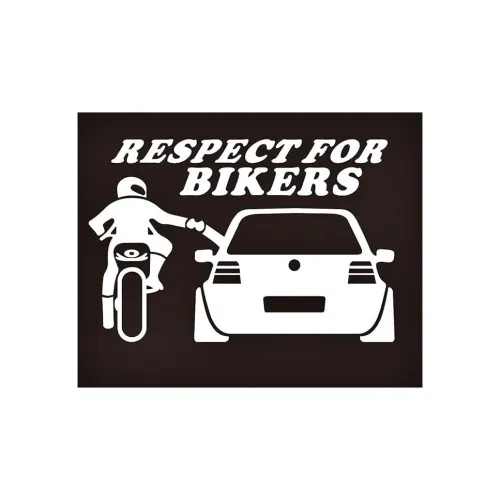 Abtibild Respect For Bikers auto moto decorativ — imaginea 2