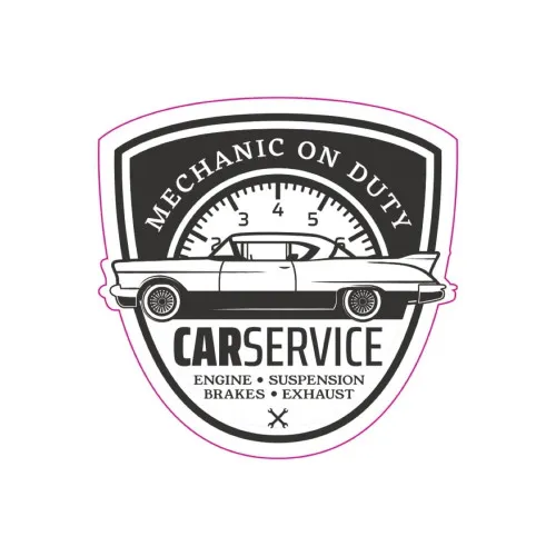 Abtibild TAG RETRO CAR SERVICE Cod: TAG 016 / T2