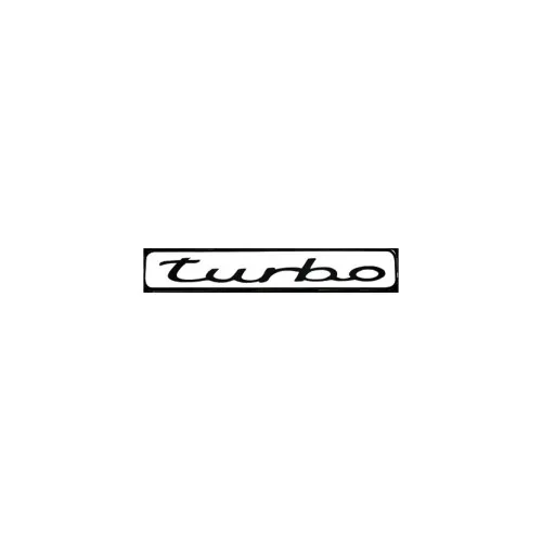 Abtibild Turbo auto alb decorativ pentru exterior si interior