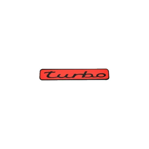 Abtibild Turbo culoare rosu decorativ pentru exterior si interior