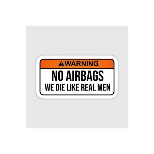 Abtibild "Warning No Airbags "