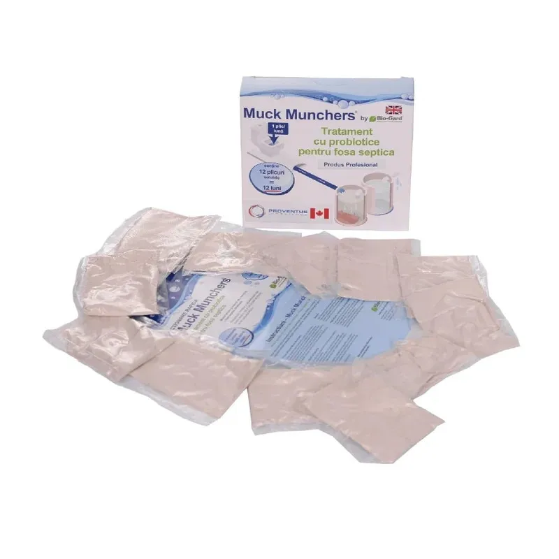 Activator biologic pentru fose septice, Muck Munchers, 12 plicuri