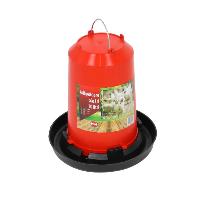 Adapatoare pentru pasari, plastic, cu maner, 10 l, 34 x 33 ccm