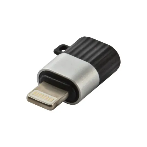 Adaptor conector XO Type C la Lightning compatibil iPhone negru — imaginea 2