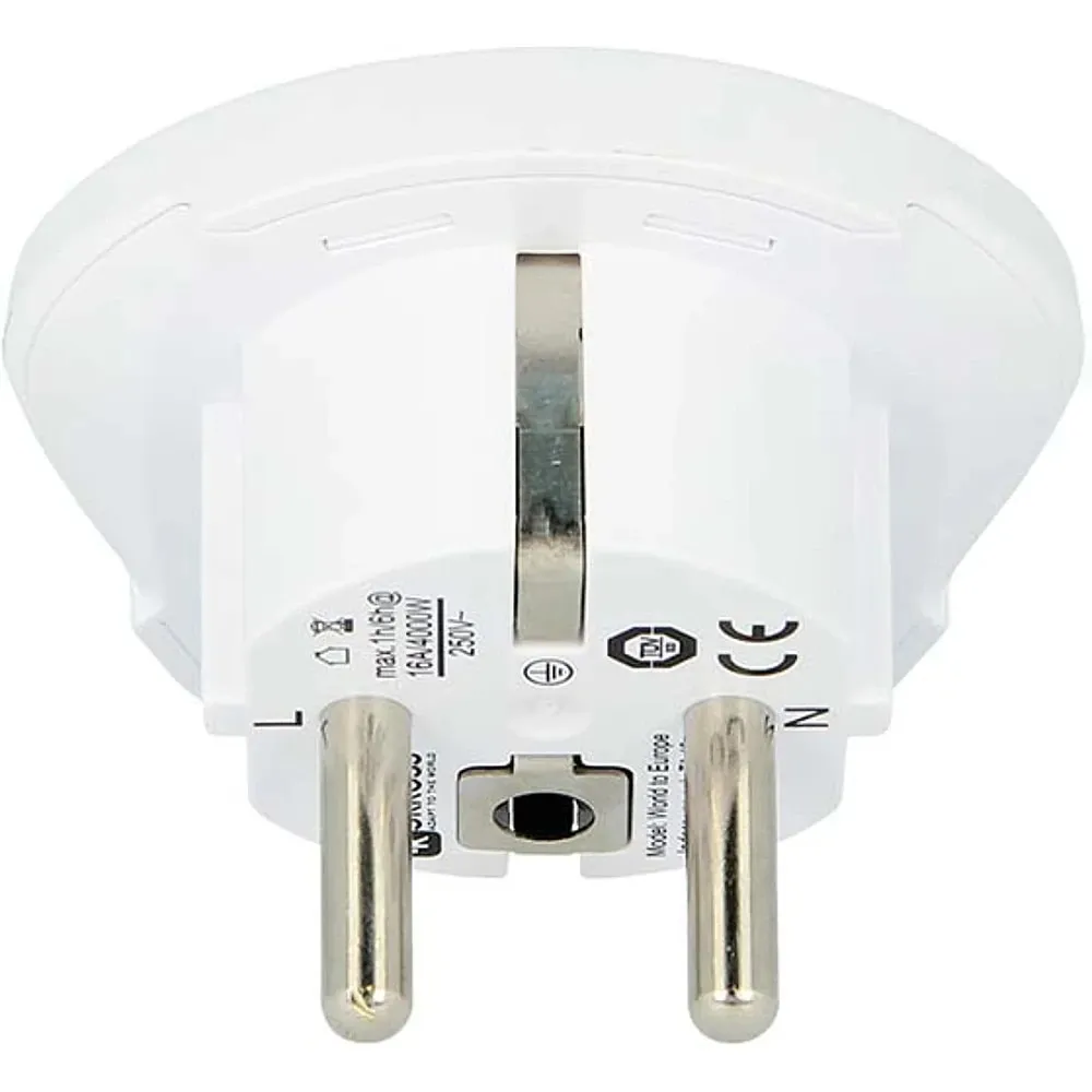 Adaptor priza universal SKROSS 1500211-E, EU, plastic, alb