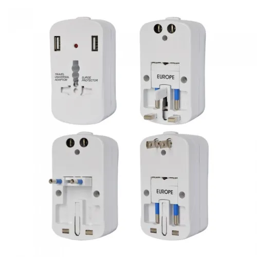 ADAPTOR UNIVERSAL PRIZA V-TAC (UK,US,EU) CU PROTECTIE SI 2USB 2.1A — imaginea 3