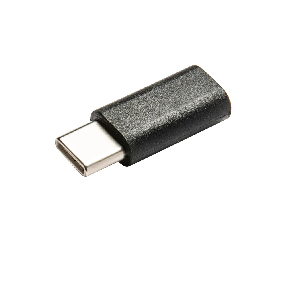 Adaptor USB Lexman, Micro USB - USB tip C 2.0, cupru/plastic, negru