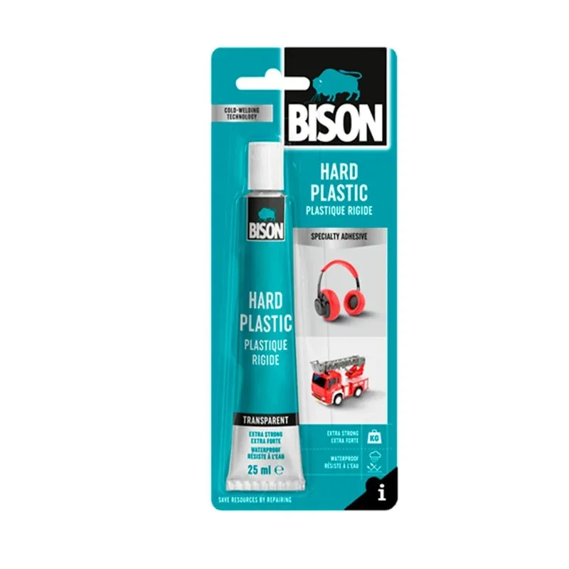 Adeziv Bison de reparare pentru PVC, 25 g, transparent