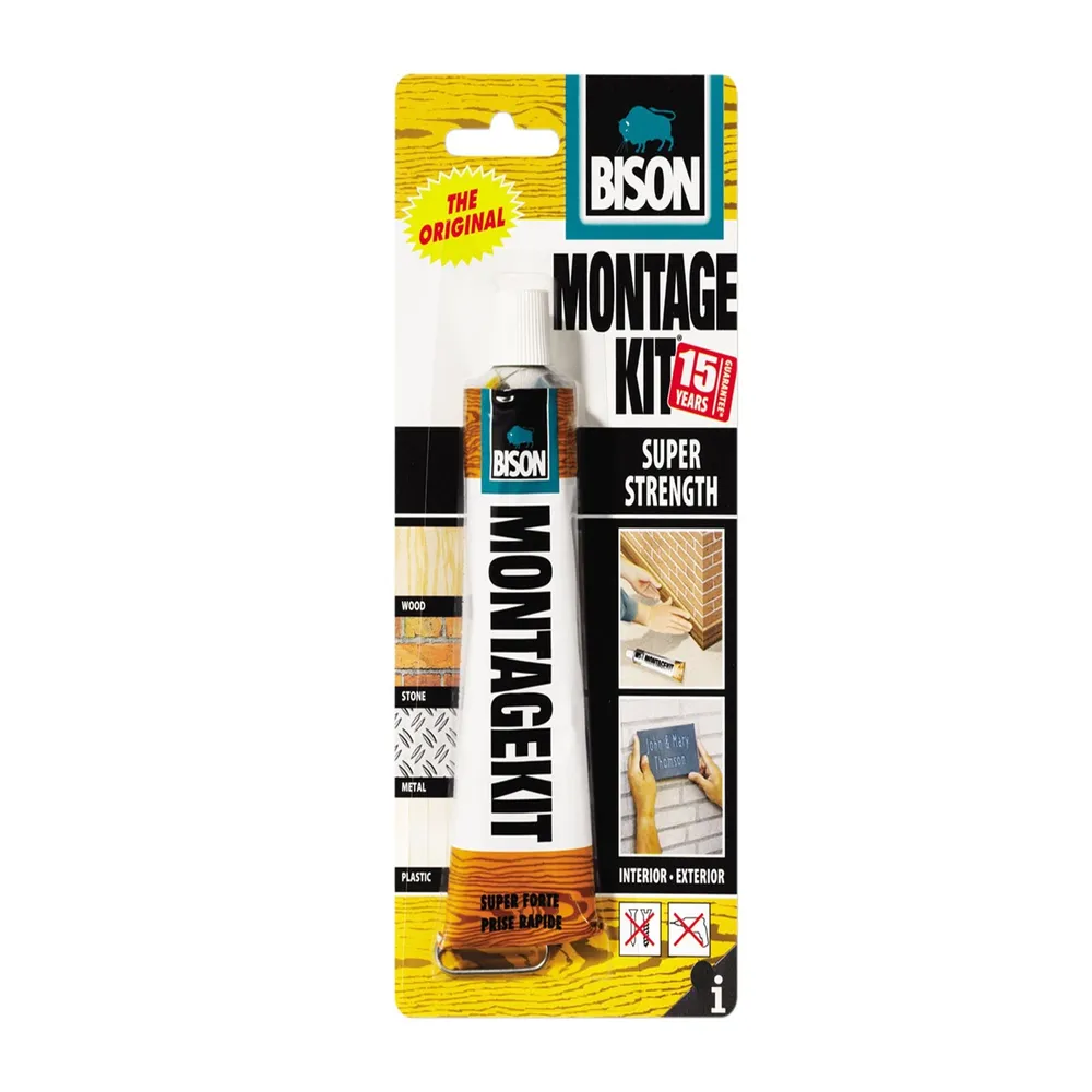 Adeziv Bison Montage Kit, de reparare, 125 ml, bej