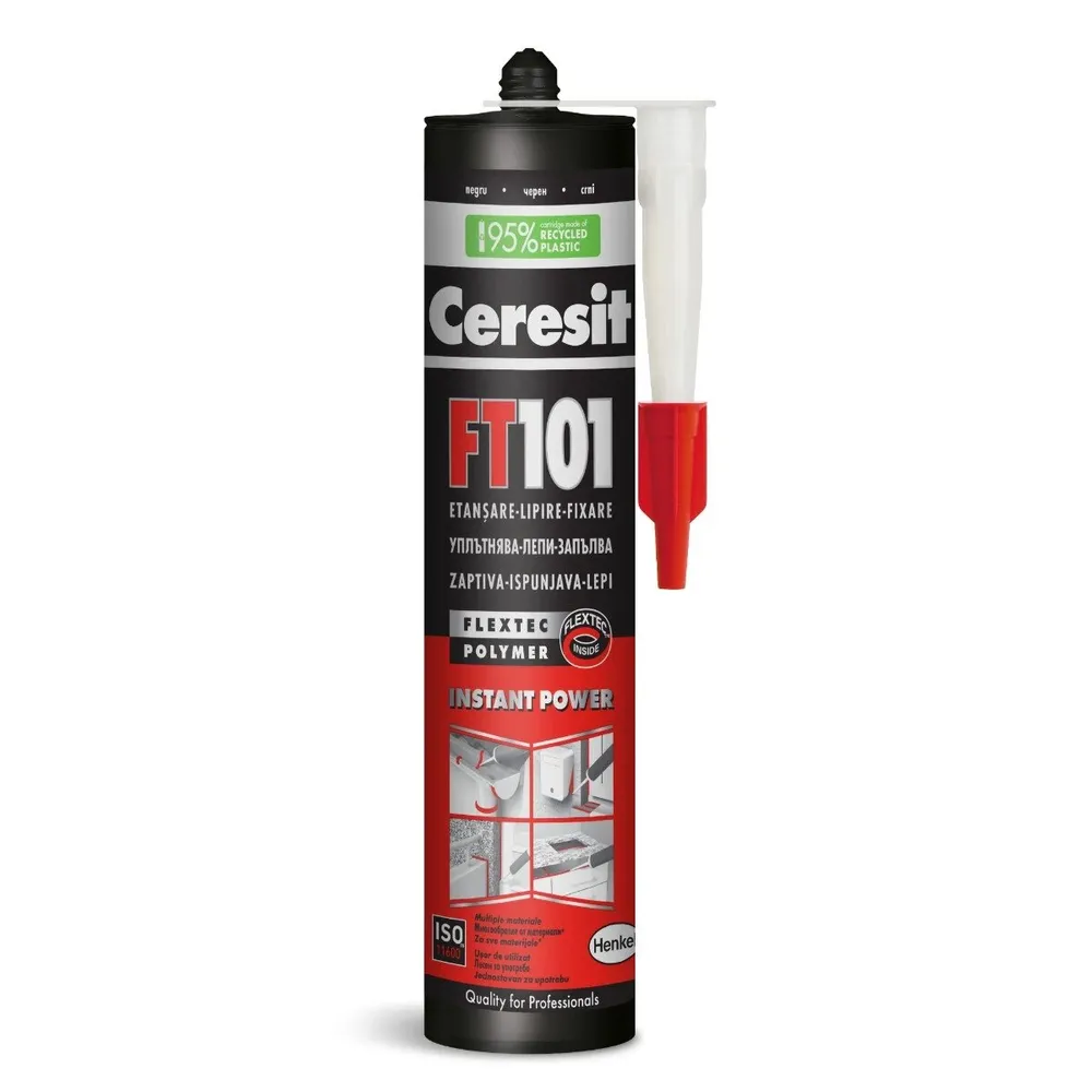 Adeziv etansant Ceresit FT 101, negru, 280 ml