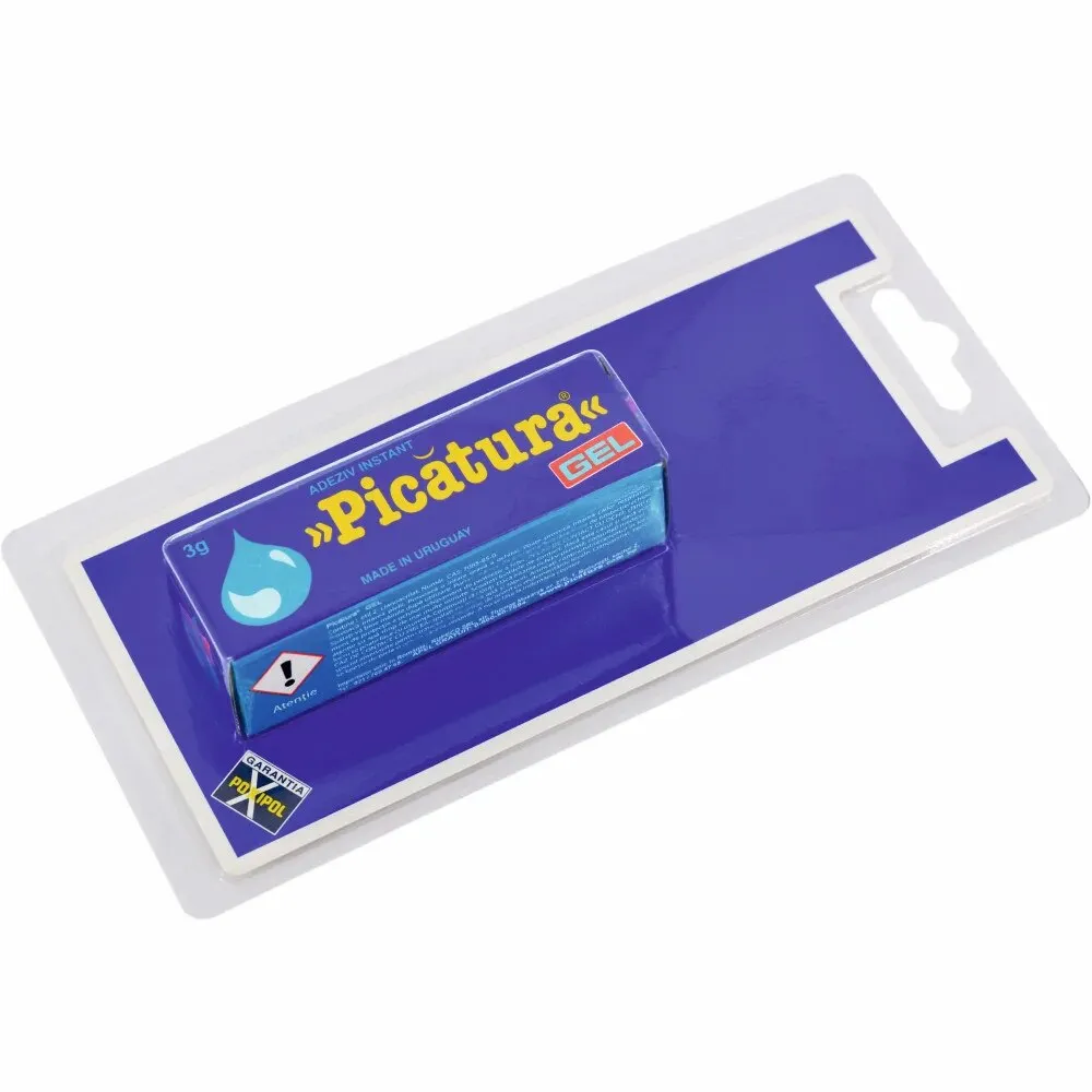Adeziv gel Picatura, instant, galbui, 3 g