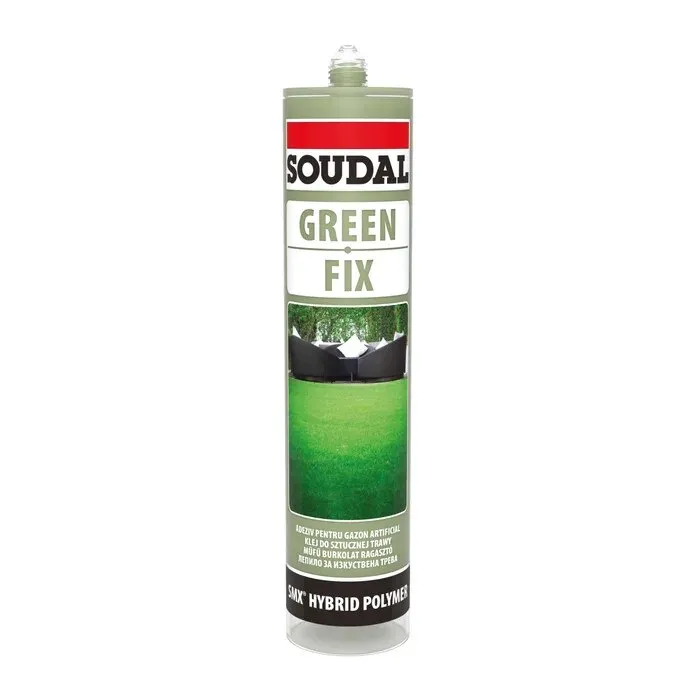 Adeziv pentru gazon sintetic, Soudal Green Fix, interior / exterior, verde, 290 ml
