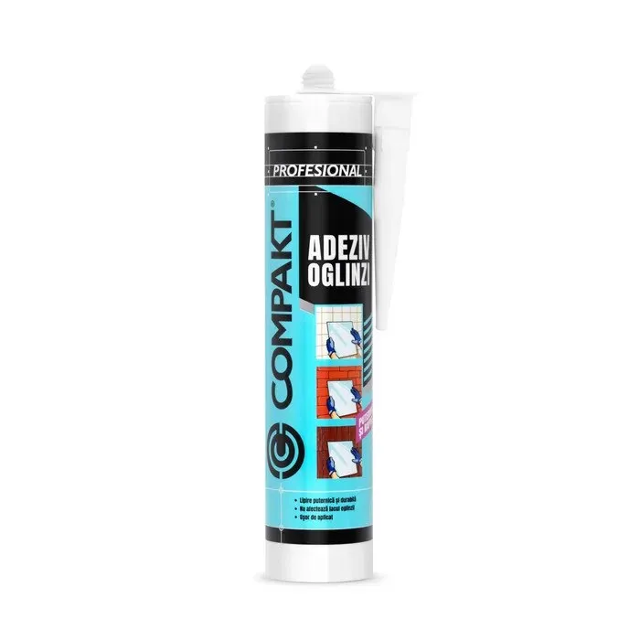 Adeziv pentru oglinzi, Compakt, rezistent la apa, bej, interior, 280 ml