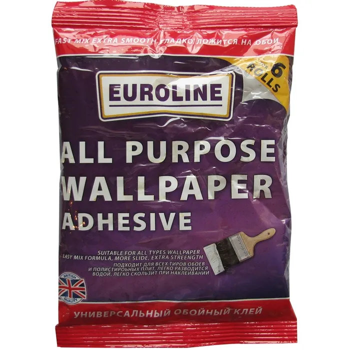 Adeziv pentru tapet, interior, Euroline, 100 g
