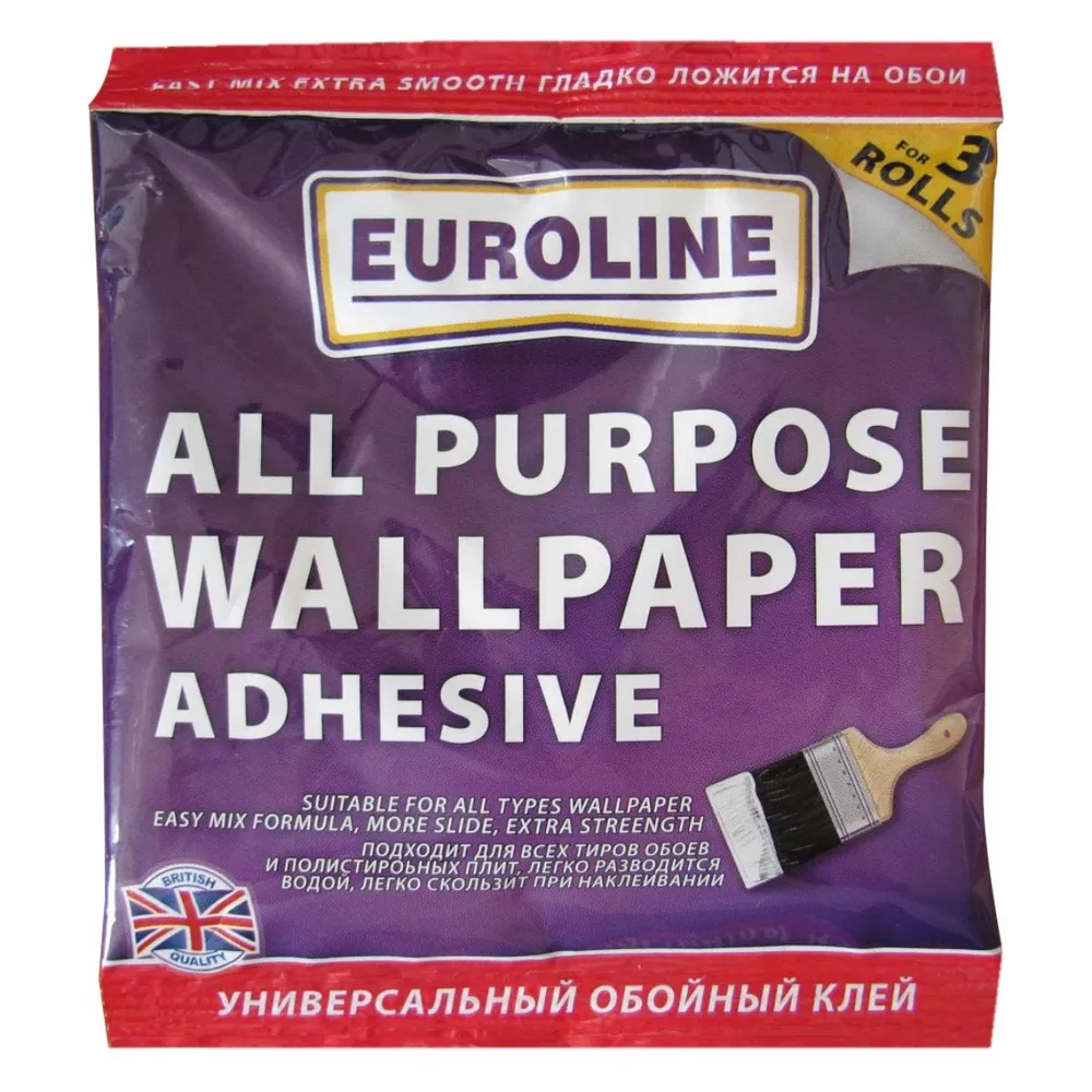 Adeziv pentru tapet, interior, Euroline, 60 g