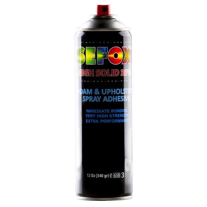 Adeziv pentru tapiterie, Aerosol Sefox, interior, galben pai, 340 g