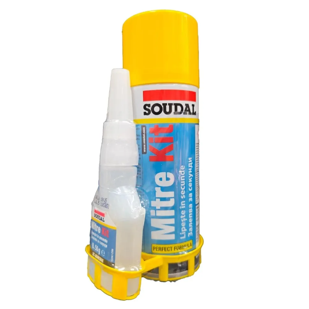 Adeziv rapid bicomponent Soudal, 50 g + activator 200 ml