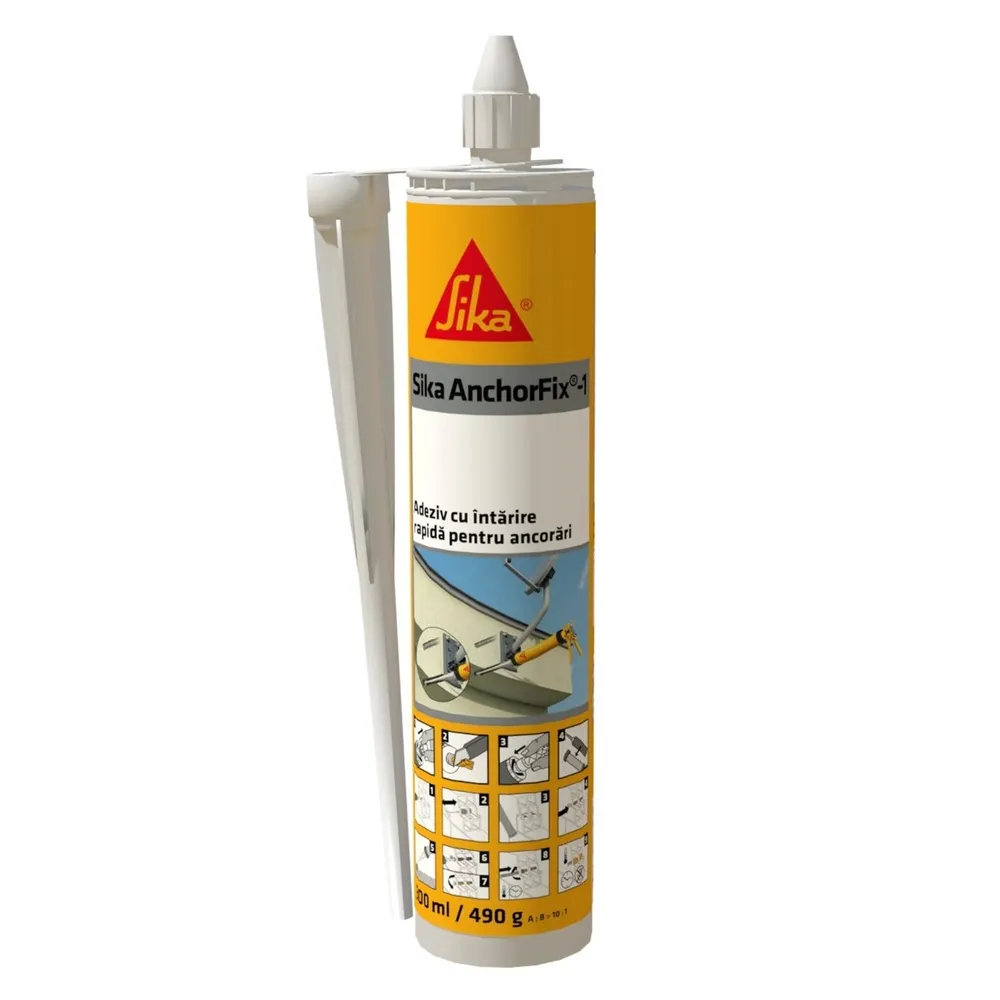 Adeziv sintetic pentru ancorari, Sika Anchorfix - 1, bicomponent, 300 ml