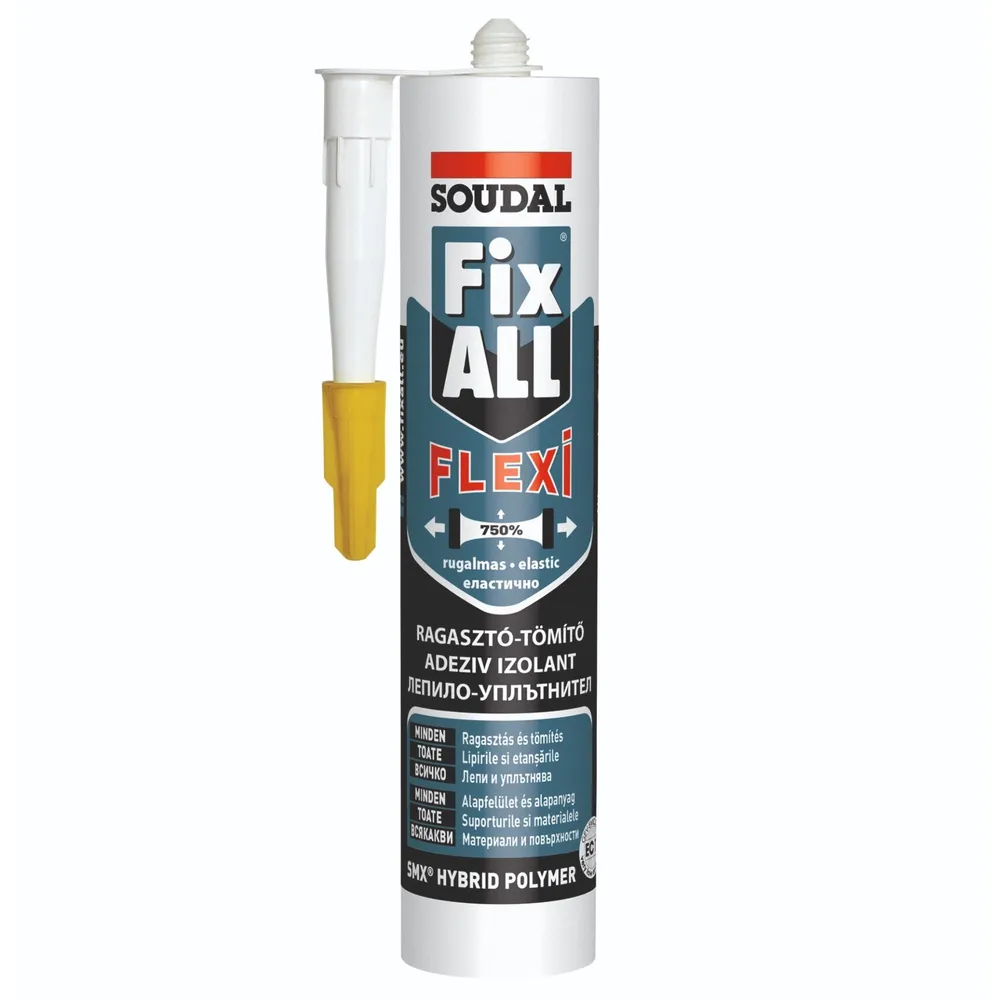 Adeziv Soudal Fix All Flexi, de asamblare si montaj, polimeric, flexibil, 290 ml, maro