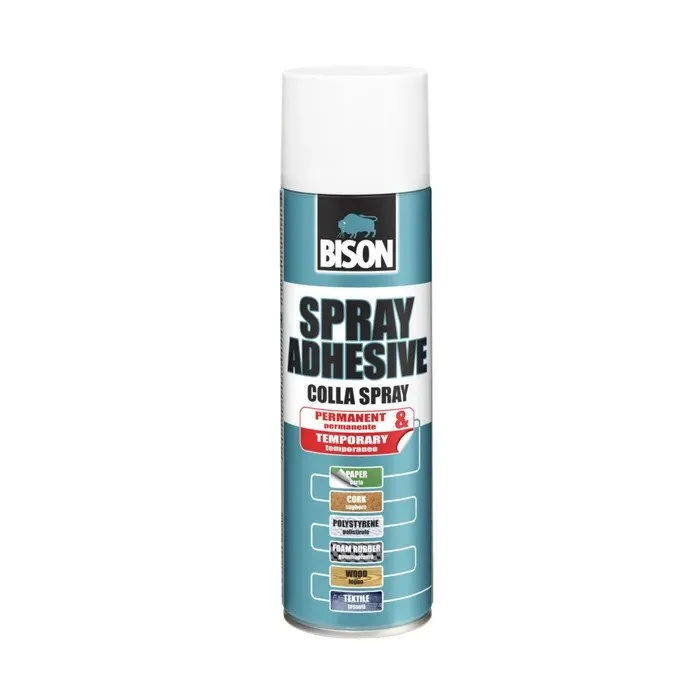 Adeziv tip spray universal, Bison Colla Spray, transparent, 200 ml
