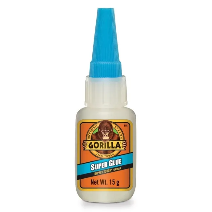 Adeziv universal Gorilla Super Glue, transparent, 15 g