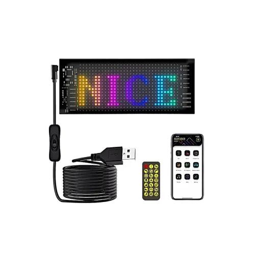 Afisaj LED programabil Eyes Devil, control Bluetooth si telecomanda, USB 5V, 192x898mm Cod: FST-EY 1696 — imaginea 6