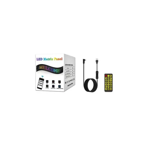 Afisaj LED programabil Eyes Devil, control Bluetooth si telecomanda, USB 5V, 192x898mm Cod: FST-EY 1696 — imaginea 4