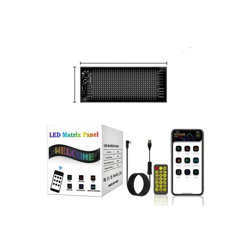 Afisaj LED programabil ochi Devil animatii control bluetooth si telecomanda,USB,5V 192mmx1760mm — imaginea 2