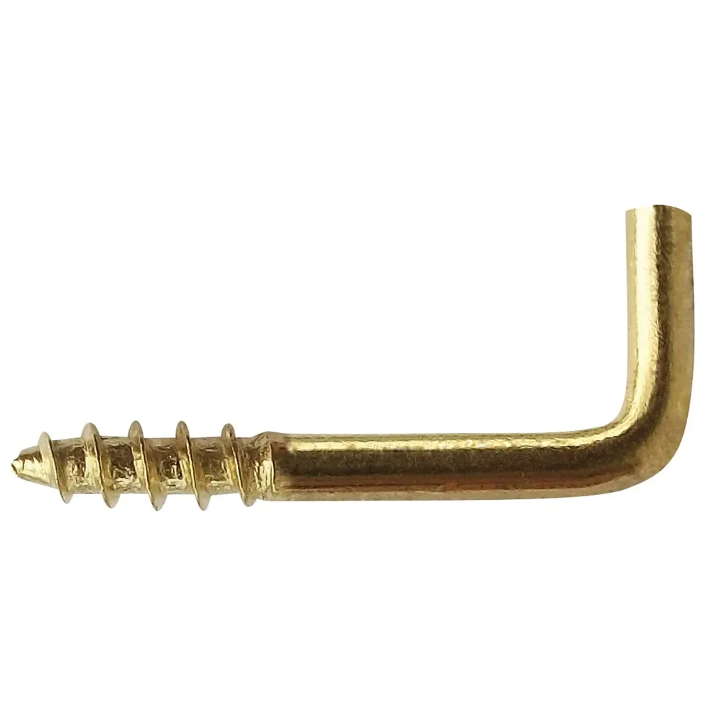 Agatator tip L, cu filet, pentru lemn, din otel, zincat galben, Friulsider 85001017035F2, 2.5 x 25 x 8.5 mm, set 15 bucati