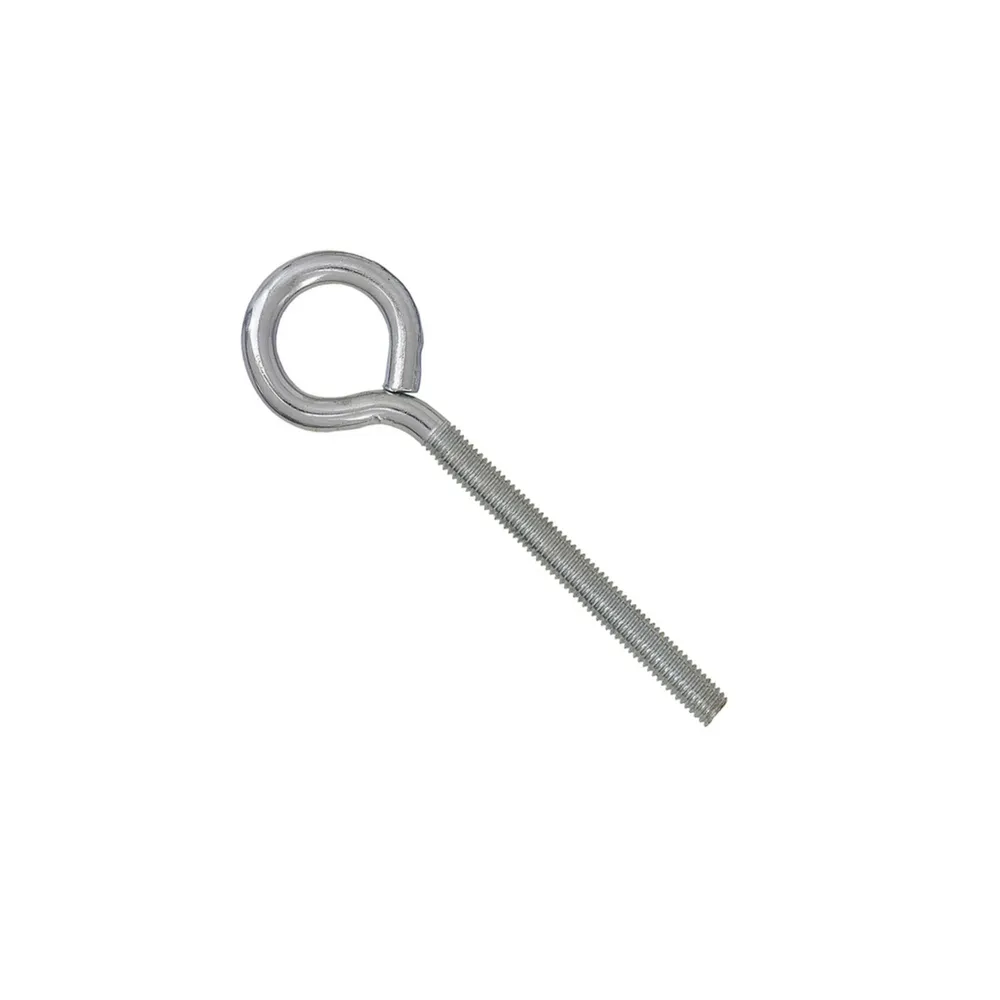 Agatator tip O, cu filet, pentru lemn, din otel, zincat alb, SEA 27112, 8 x 120 x 24 mm