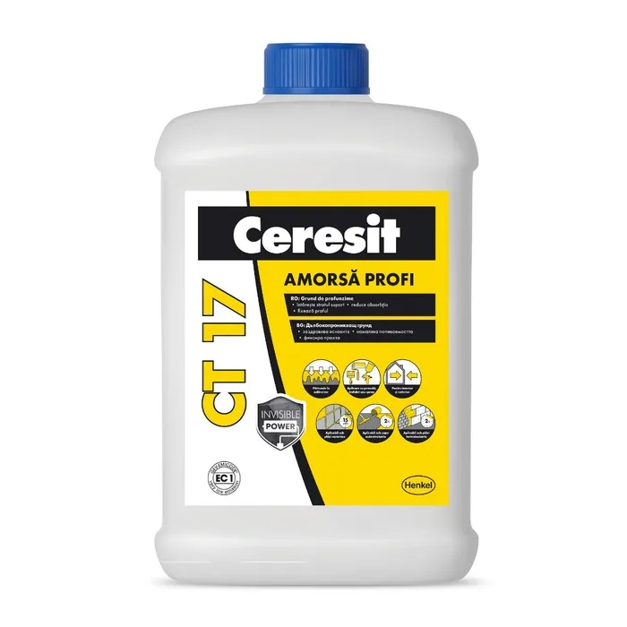Amorsa perete Ceresit CT 17, interior / exterior, 2 L