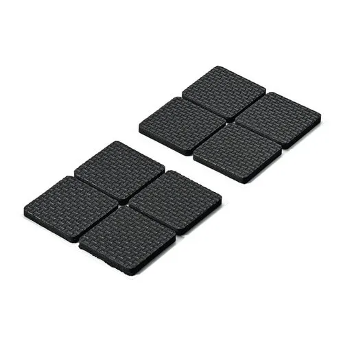 Amortizor anti-alunecare Hettich, pachet 8 bucati, negru, 40x40x5mm