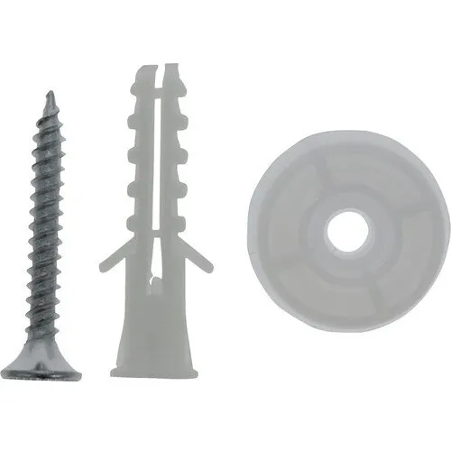 Amortizor siguranta Tarrox Ø20x10 mm, transparent, pachet 4 bucati, cu surub si diblu
