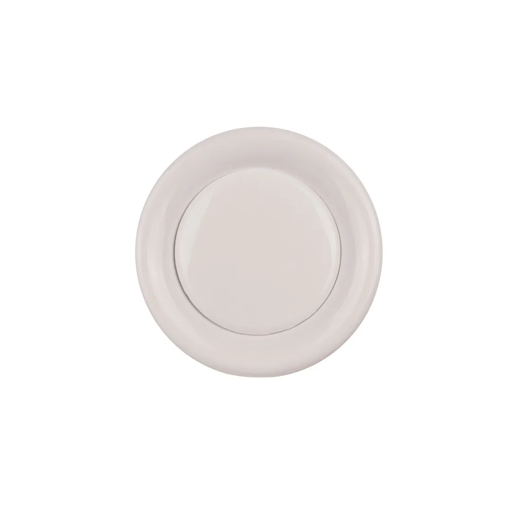 Anemostat tavan, plastic, Ø 15 cm, alb