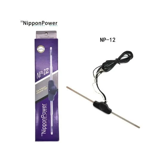 Antena electronica cu amplificator 28cm, montaj pe geam, 12V