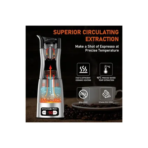 Aparat de cafea 12/24V 96W 150ml — imaginea 4