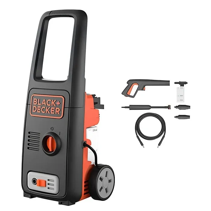 Aparat de spalat cu presiune, Black+Decker, BXPW1500, 1500 W, 120 bari, 390 l/h, furtun 6 m