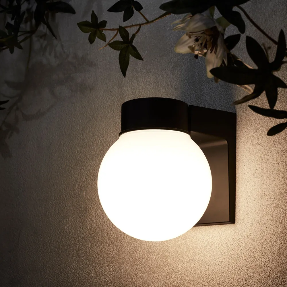 Aplica exterior Inspire Sologne, 1 x E27, 60 W, IP 44, negru