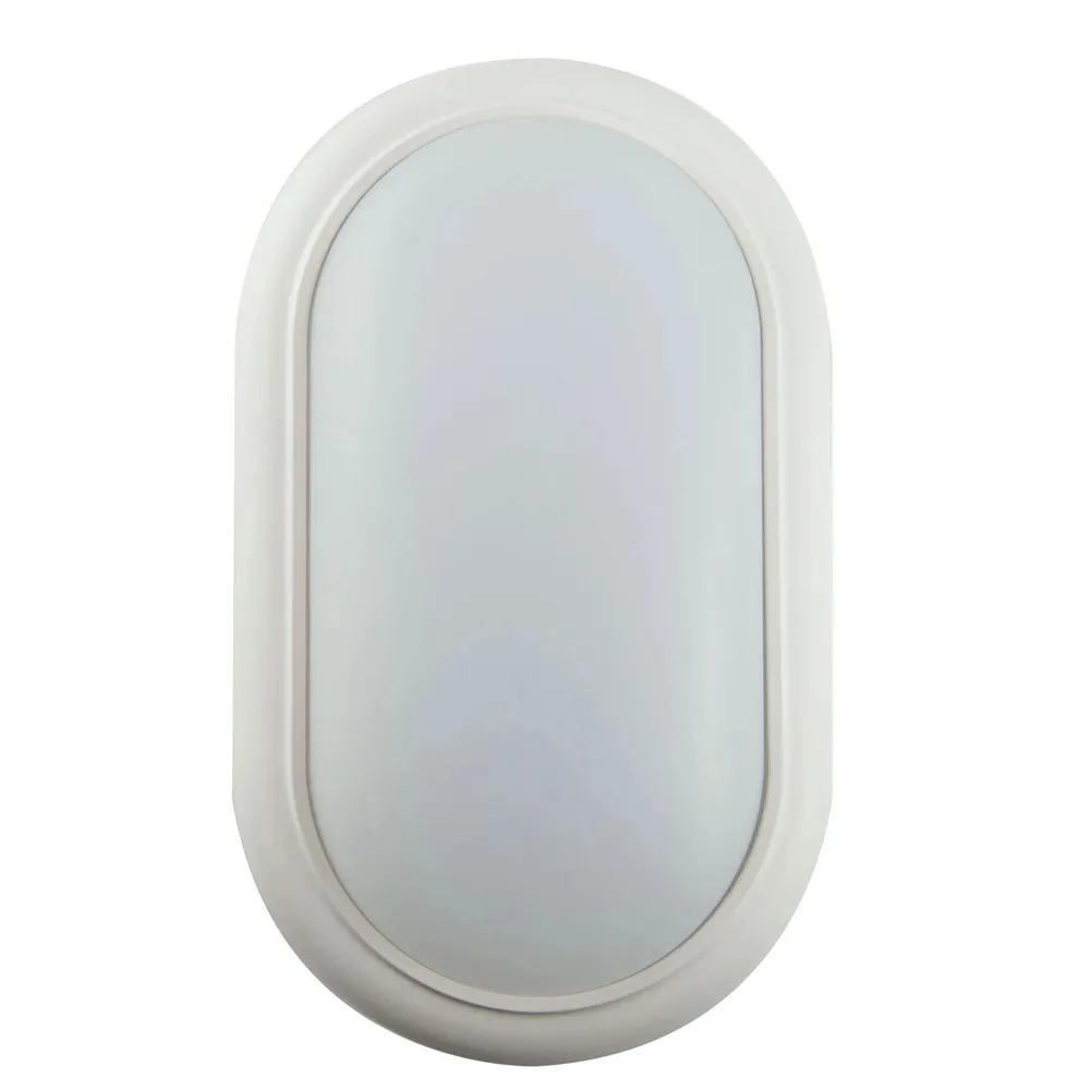 Aplica LED aparenta Hepol 15W 1200lm ovala lumina rece 6500 K, IP44, modern