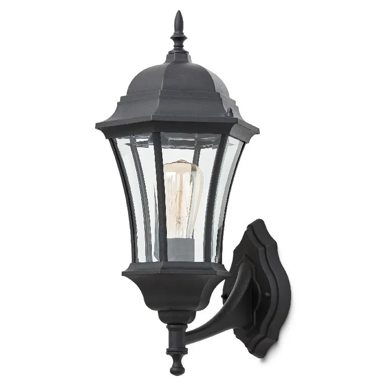 Aplica Led GoodHome Richelieu, E27, 75W, negru, IP44